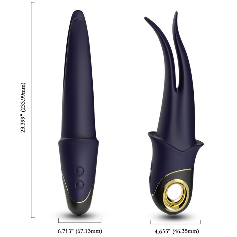 ARMONY - SHADOW VIBRATOR DOPPELKOPF TEASING BLAU – Bild 5