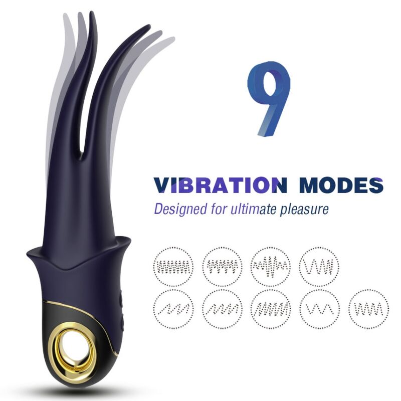 ARMONY - SHADOW VIBRATOR DOPPELKOPF TEASING BLAU – Bild 2