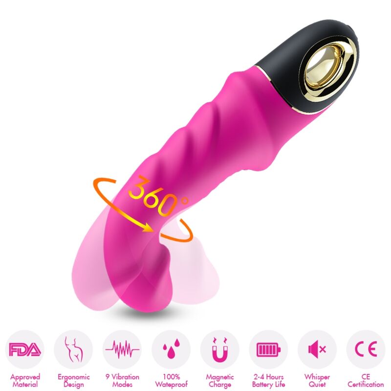 ARMONY - JOYBLADE DILDO VIBRATOR ROTATOR FUCHSIA – Bild 2