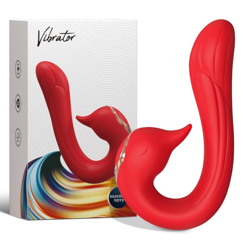 ARMONY - DELFIN VIBRATOR MULTIPOSITION  WÄRMEEFFEKT ROT
