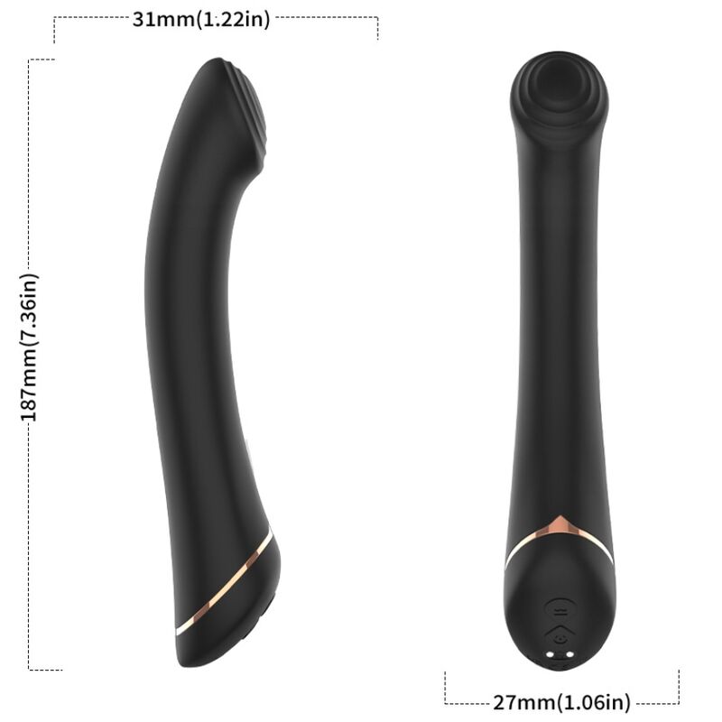 ARMONY - VIBRATOR FALTKOPF SILIKON SCHWARZ – Bild 3