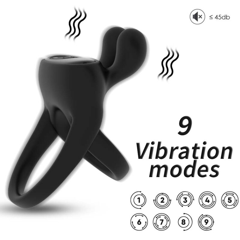 ARMONY - RINGVIBRATOR KANINCHEN SCHWARZ – Bild 2