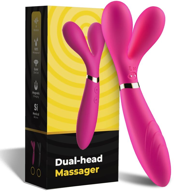ARMONY - Y-WAND MASSAGER  VIBRATOR DOPPELKOPF FUCHSIA