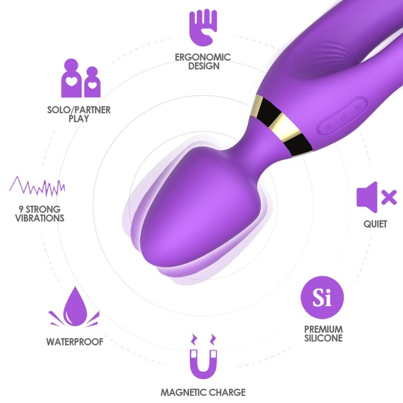 ARMONY - MASSAGER VIBRATOR KANINCHEN LILA – Bild 2
