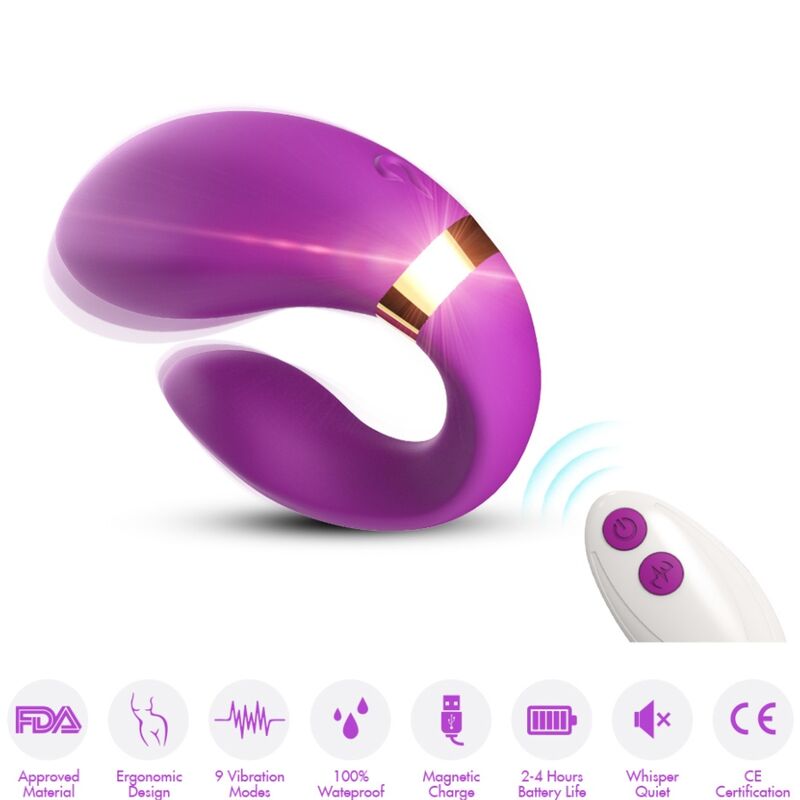 img_163768_3b7fc9febfa95c7a389bea93b573ef16_1.jpg ARMONY - CRESCENT VIBRATOR FÜR PAARE, FERNBEDIENUNG, LILA