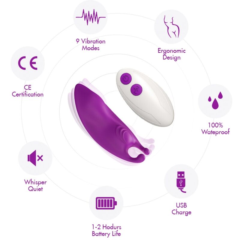 ARMONY - HONEYBEE TRAGBARES HÖSCHEN VIBRATOR G-SPOT FERNBEDIENUNG FUCHSIA – Bild 3