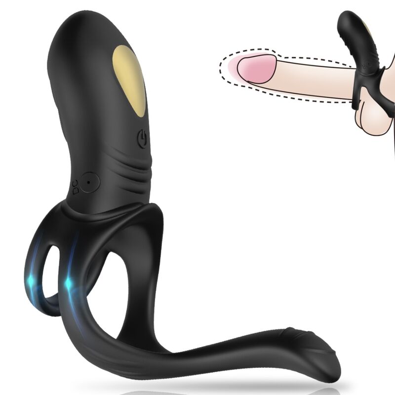 ARMONY - JOY JUMPER RINGVIBRATOR FÜR PAARE ANALPLUG FERNBEDIENUNG SCHWARZ – Bild 3