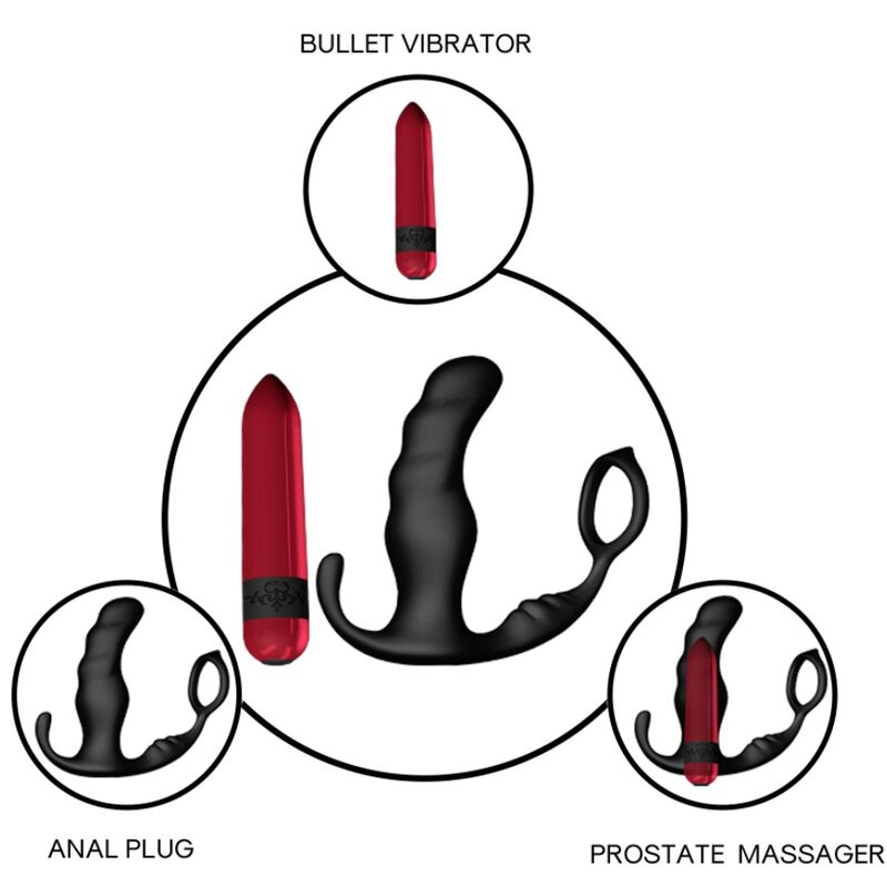 ARMONY - KNIGHT VIBRATOR ANAL PROSTATA RING FERNBEDIENUNG SCHWARZ – Bild 3