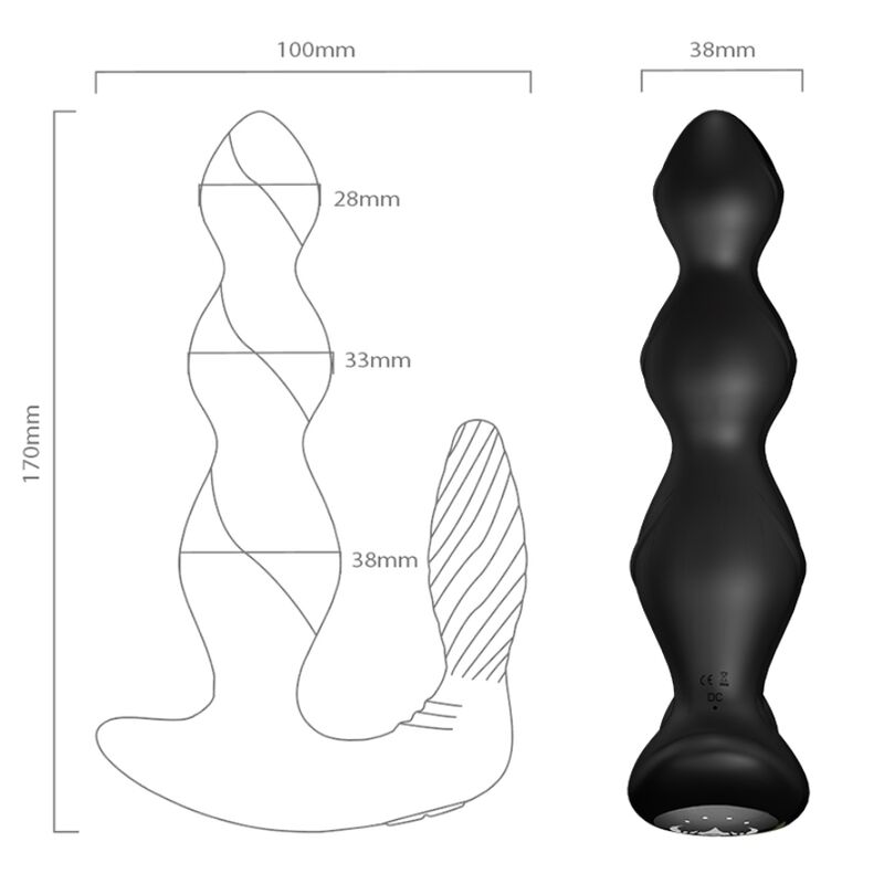ARMONY - MANFUN VIBRATOR STIMULATOR ANAL PLUG FERNBEDIENUNG SCHWARZ – Bild 4