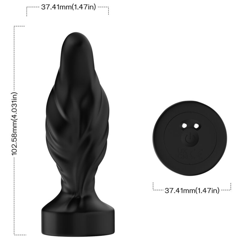 ARMONY - VIBRATOR ANALPLUG FERNBEDIENUNG SCHWARZ – Bild 4