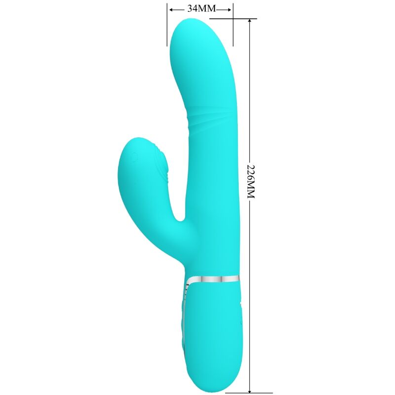 PRETTY LOVE - MULTIFUNKTIONS-G-SPOT-VIBRATOR AQUA GRÜN – Bild 2