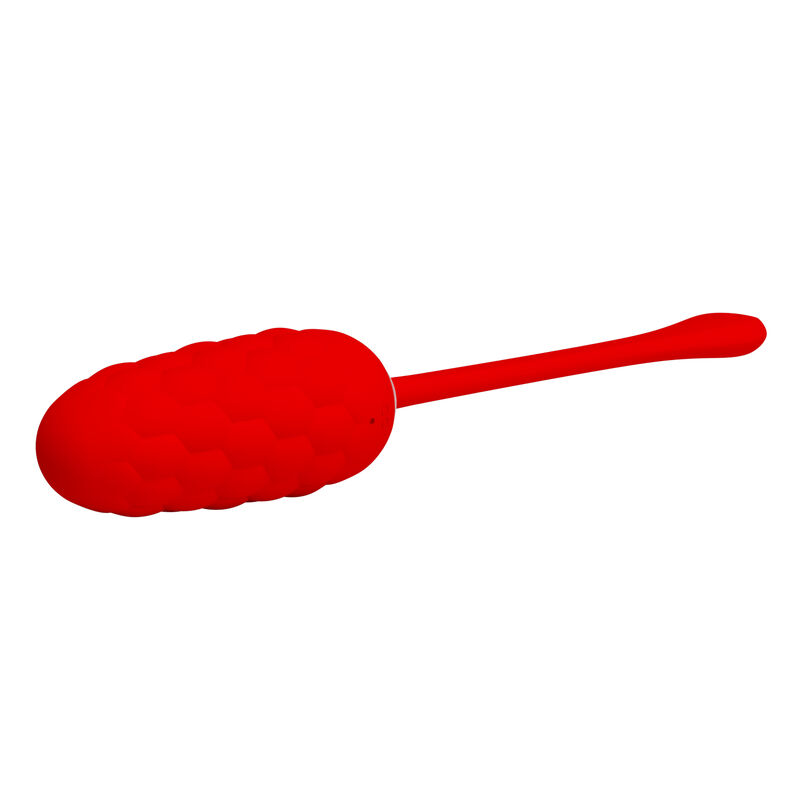 PRETTY LOVE - VIBRIERENDES EI MIT ROTER WIEDERAUFLADBARER MEERESTEXTUR – Bild 4