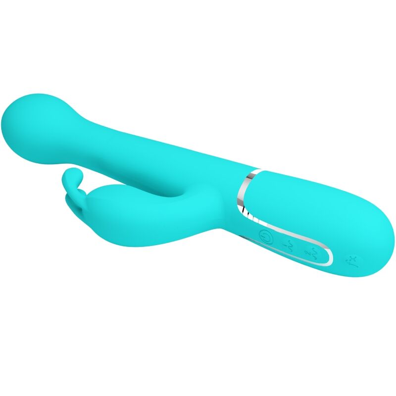 PRETTY LOVE - DEJON RABBIT VIBRATOR 3 IN 1 MULTIFUNKTIONS-AQUAGRÜN – Bild 3