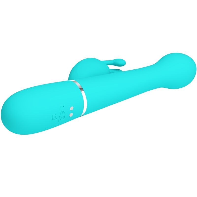 PRETTY LOVE - DEJON RABBIT VIBRATOR 3 IN 1 MULTIFUNKTIONS-AQUAGRÜN – Bild 4