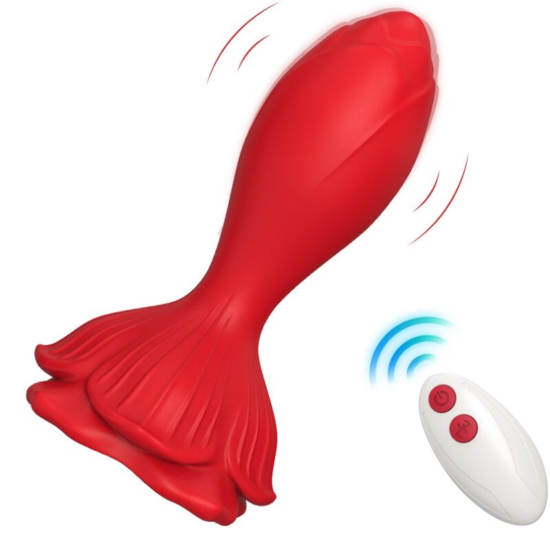 ARMONY - ROSA VIBRATOR  ANALPLUG KLEINE FERNBEDIENUNG ROT