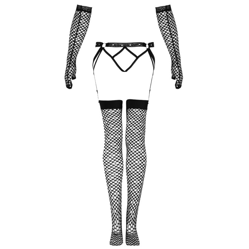 LIVCO CORSETTI FASHION - NEMALIA SET LIGUERO + MEDIAS + GUANTES NEGRO – Bild 5