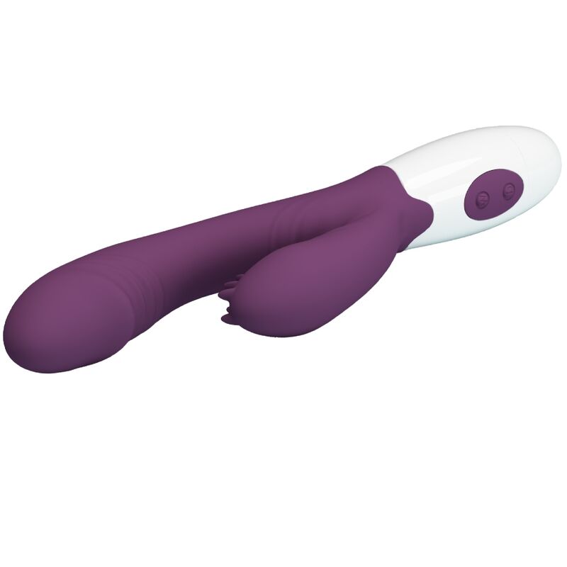 PRETTY LOVE - BUTTERFLY KISS RABBIT VIBRATOR G-SPOT STIMULATOR LILA – Bild 5
