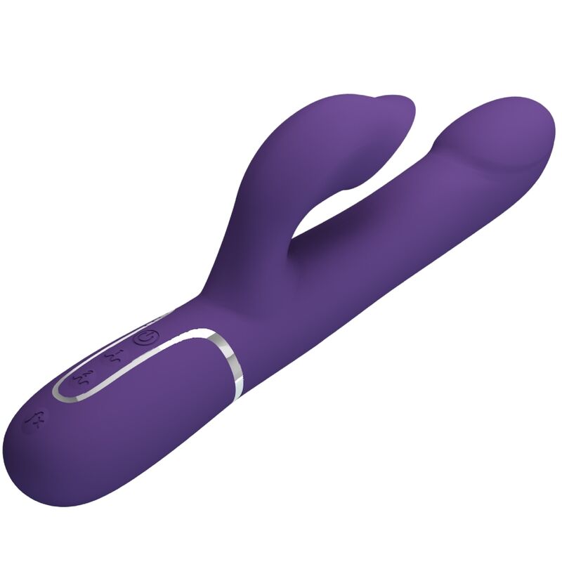 PRETTY LOVE - ZALIN RABBIT VIBRATOR PERLEN 4 IN 1 LILA – Bild 4