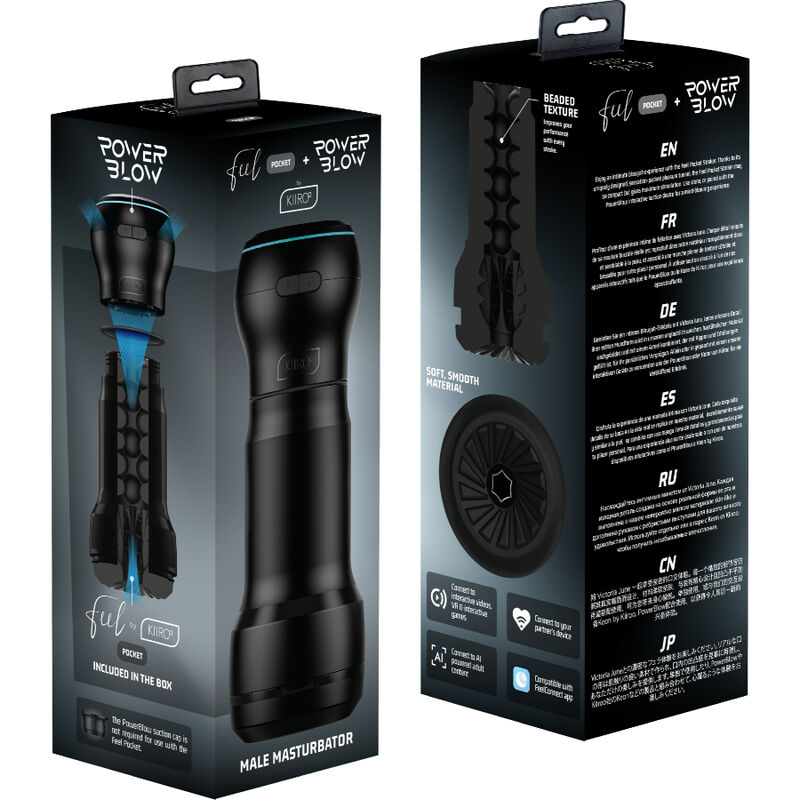 KIIROO - FEEL POCKET-MASTURBATOR FÜR MÄNNER + POWER-BLOW – Bild 5