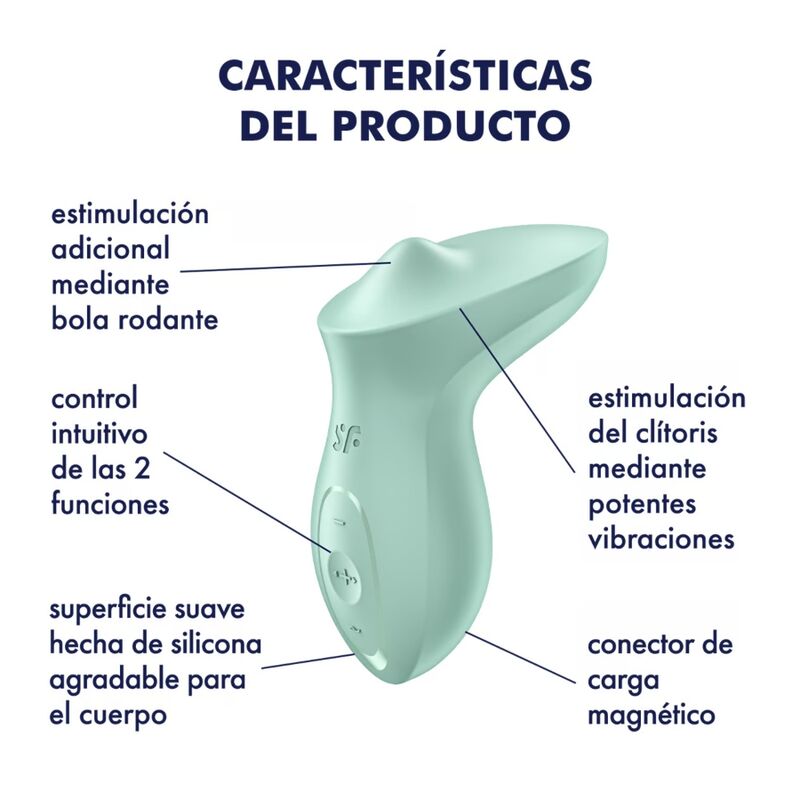 SATISFYER - EXCITERRR VIBRATOR AUFLEGENDER KLITORIS MINT – Bild 4