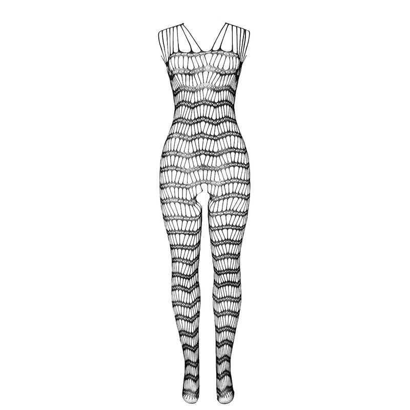 SUBBLIME - 951696 NETZ-BODYSTOCKING OHNE SCHRITT MIT TRGERN AN DEN SCHULTERN SCHWARZ EINE GRÖSSE – Bild 4