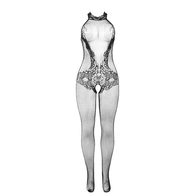 SUBBLIME - 951801 BODYSTOCKING AUS NETZ UND SPITZE MIT OBEREM AUSSCHNITT SCHWARZ EINE GRÖSSE – Bild 5