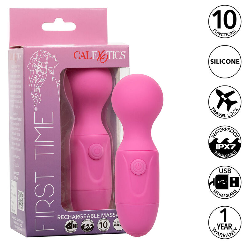 img_185573_56330caa8b70f23d8a875aaaa203d90b_1.jpg CALEXOTICS - FIRST TIME WIEDERAUFLADBARER MASSAGER 10 VIBRATIONEN ROSA