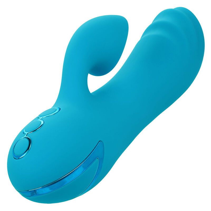 CALEXOTICS - SUNSET BEACH SEDUCER VIBRATOR STIMULATOR 10 FUNKTIONEN BLAU – Bild 3