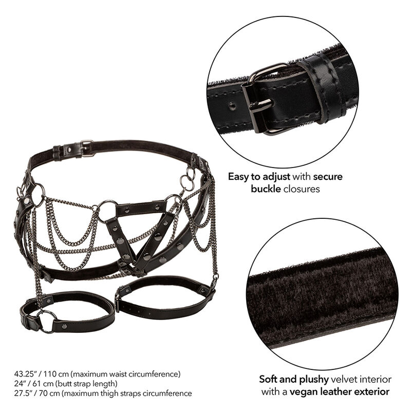 CALEXOTICS - EUPHORIA MULTICHAIN OBERSCHENKELHARNESS PREMIUM – Bild 3