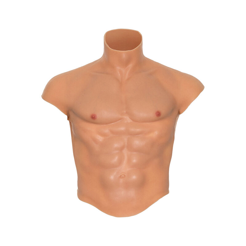 VERBORGENE BEDÜRFNIS - ALTER EGO SILIKON-MÄNNERTORSO-SHIRT MIT ABS-FLEISCH
