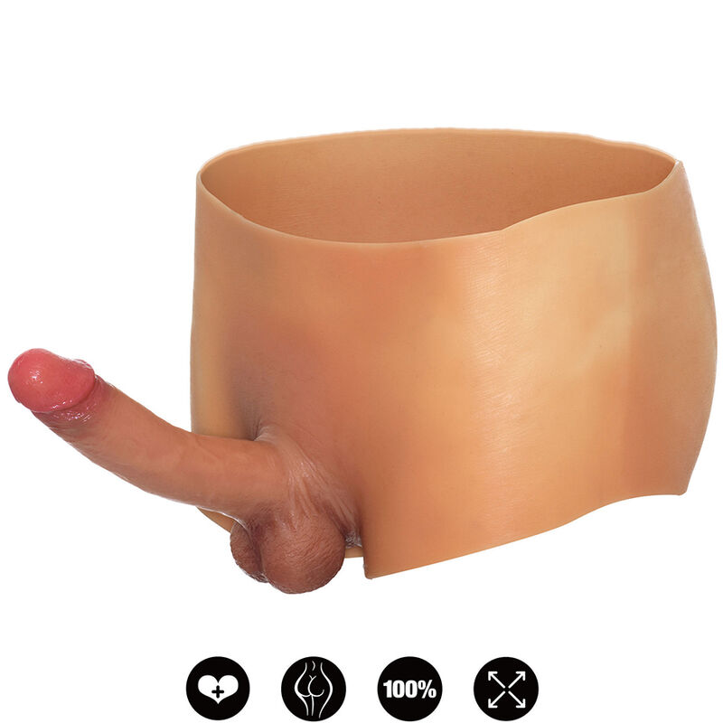VERBORGENE BEGIERDE  ALTER EGO BOXERSHOT MIT 18 CM PENIS, GRÖSSE L