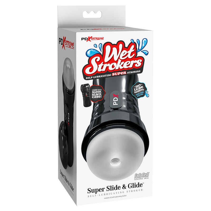 PDX EXTREME - SLIDE GLIDE SELBSTSCHMIERENDER MASTURBATOR KLAR – Bild 5