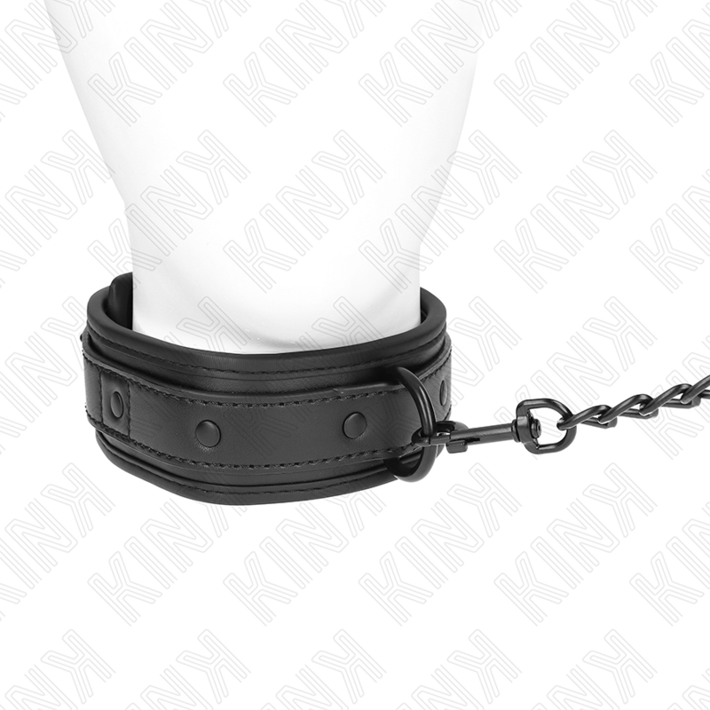 KINK - NEOPREN BONDAGE HALSBAND MODELL 2 MIT GÜRTEL 78 CM VERSTELLBAR 37,5 X 49,5 CM – Bild 2
