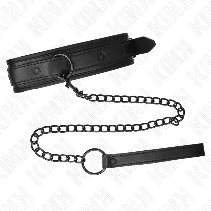 KINK - NEOPREN BONDAGE HALSBAND MODELL 2 MIT GÜRTEL 78 CM VERSTELLBAR 37,5 X 49,5 CM – Bild 3