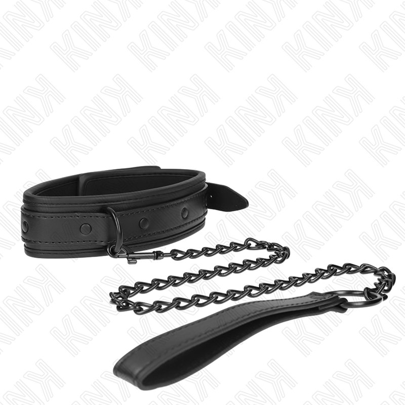 KINK - NEOPREN BONDAGE HALSBAND MODELL 2 MIT GÜRTEL 78 CM VERSTELLBAR 37,5 X 49,5 CM – Bild 4