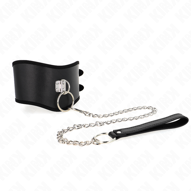 img_187571_4d331bd8e2b74e4279e77115837bcd1c_1.png KINK - HALSKETTE 65 CM MIT BREITEM RIEMEN VERSTELLBAR 40-55 CM X 10 CM