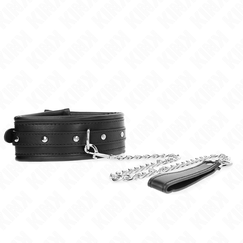 img_188778_a43d956109ea0f9a0b537ca9e795a60a_1.png KINK - HALSKETTE MIT GLÄNZENDEM SCHNALLE-BAND 65 CM 48,5 CM X 5,3 CM