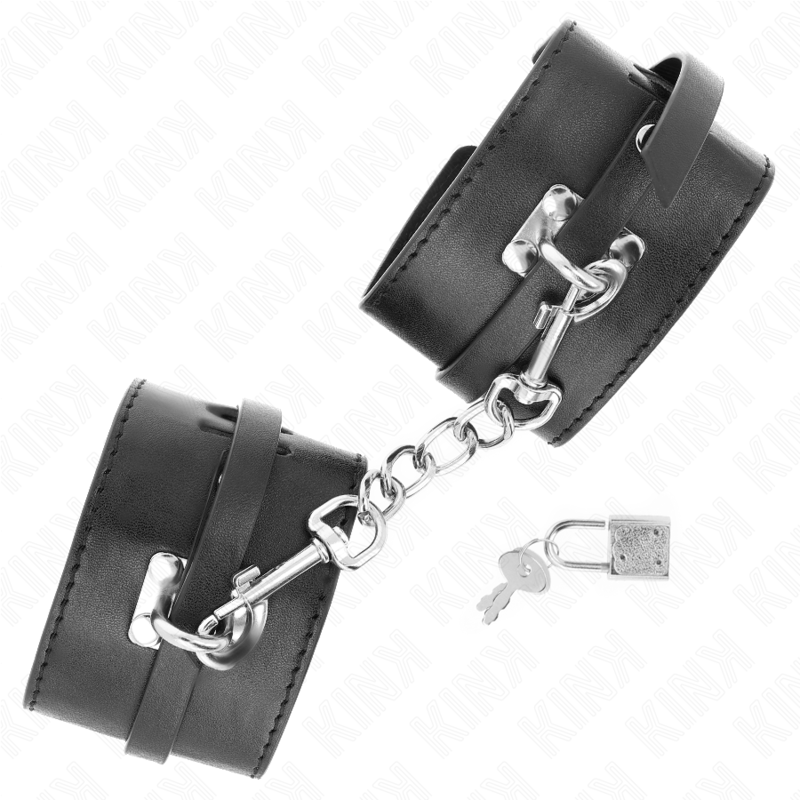 KINK - DELUXE HANDGELENKFESSELN MIT VERRIEGELUNG, SCHWARZ, VERSTELLBAR 14,5-21 CM X 6 CM – Bild 2