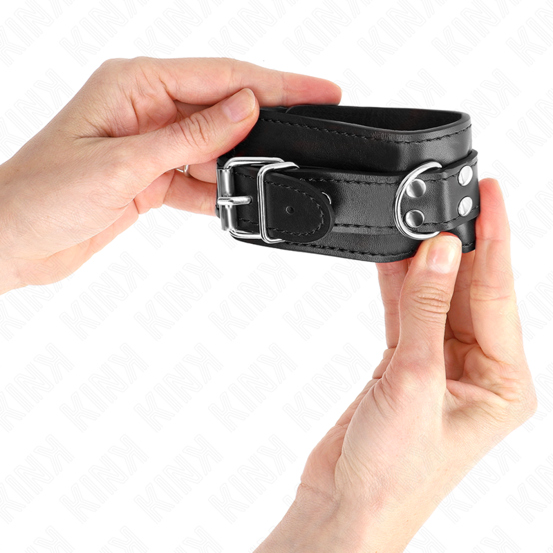 KINK - EINFACHE HANDGELENKSFESSELN SCHWARZ VERSTELLBAR 20-23 CM X 5,5 CM – Bild 3