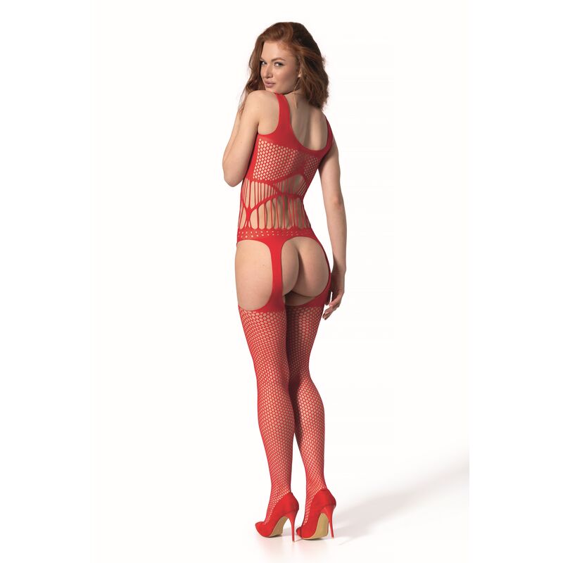 PASSION - BS 106 BODYSTOCKING ROT EINE GRÖSSE – Bild 2
