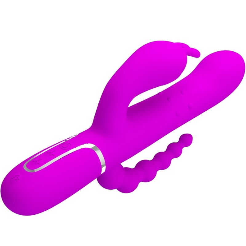 PRETTY LOVE - CAMMY TRIPLE VIBRATOR MULTIFUNKTION 4 IN 1 ROSA – Bild 4