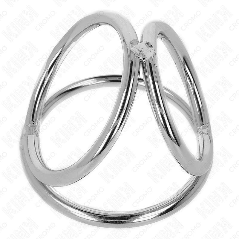 KINK - DREIFACH CHROM METALL PENISRING 3,8 CM BIS 5 CM MODELL 2 – Bild 5