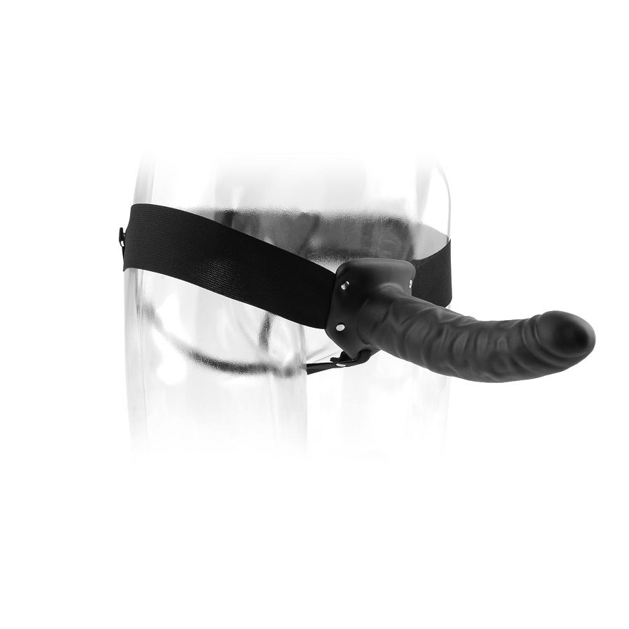 FETISH FANTASY SERIES - 19 CM HOHL STRAP-ON SCHWARZ – Bild 2