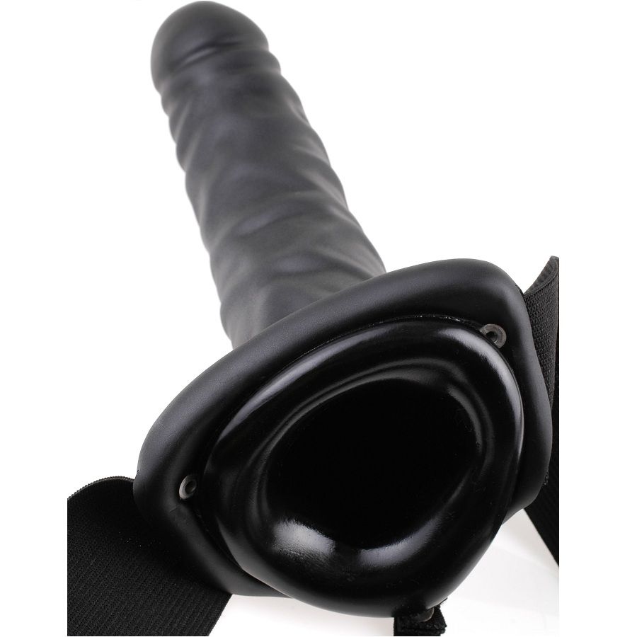 FETISH FANTASY SERIES - 19 CM HOHL STRAP-ON SCHWARZ – Bild 4