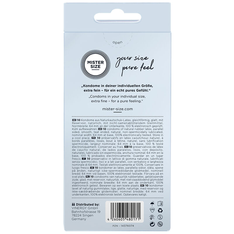 MISTER SIZE - KONDOME GRÖSSE XXL 64 MM (10 EINHEITEN) – Bild 3