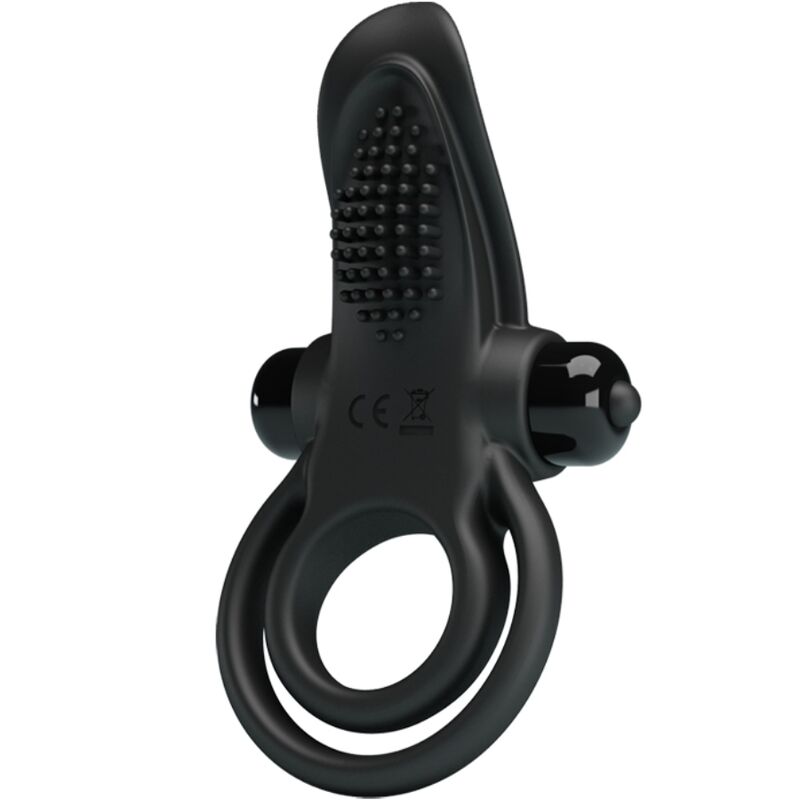 img_197217_a3e43f00f8fc24ebbbf0f6eb1c10fdb4_1.jpg PRETTY LOVE - DOPPELTER VIBRATIONSRING + KLITORISSTIMULATOR 10 VIBRATIONEN SCHWARZ