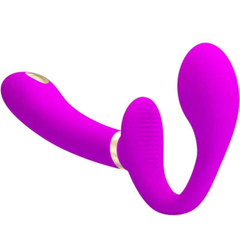 PRETTY LOVE - THUNDERBIRD DOPPELTER STRAP-ON-VIBRATOR MIT FERNBEDIENUNG LILA – Bild 3