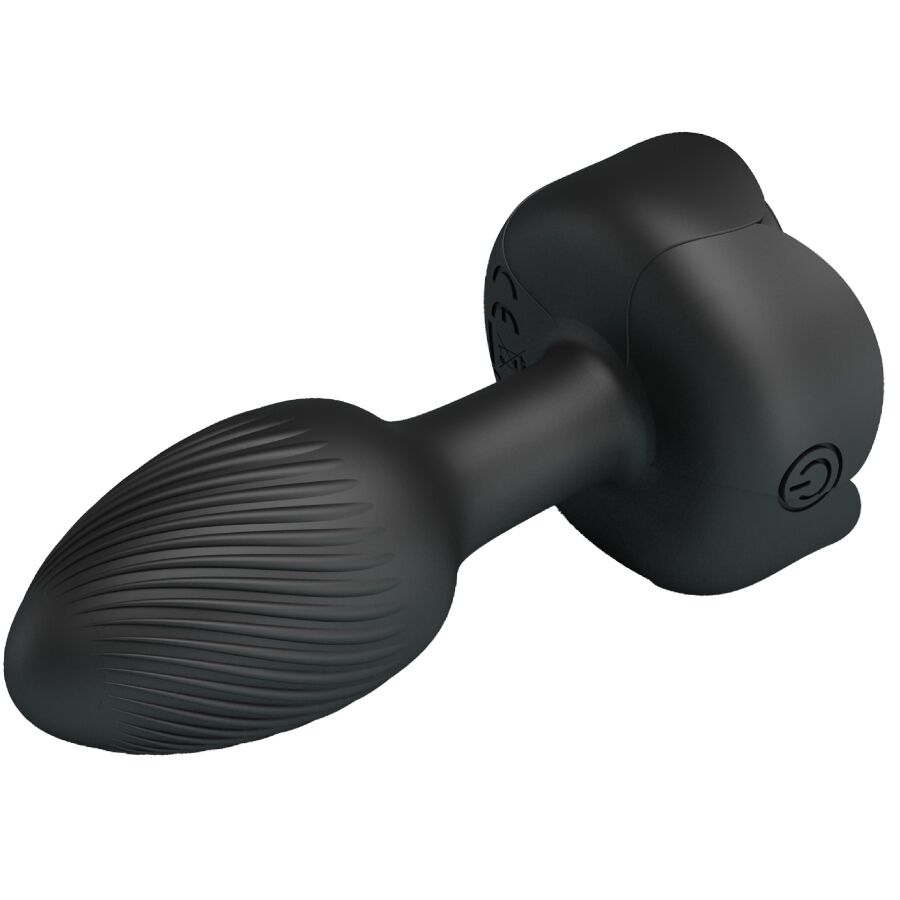 PRETTY LOVE - OLMAN ANAL PLUG MIT LED LICHT SCHWARZ 8,8 CM – Bild 5