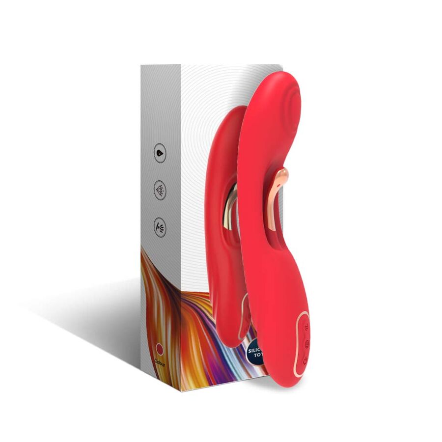 ARMONY - VIBRATOR MIT OSZILLIERENDER ZUNGE ROT