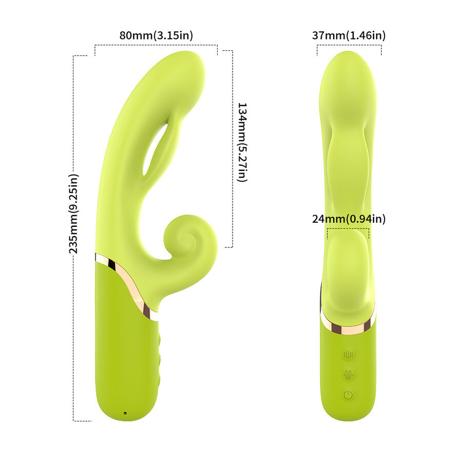ARMONY - AUFBLASBARER PUNKT A ZUM STIMULATORVIBRATOR GRÜN – Bild 5
